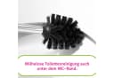 Bürstenking WC Ersatzbürstenkopf für hansgrohe Schwarz/Weiß Bild 3