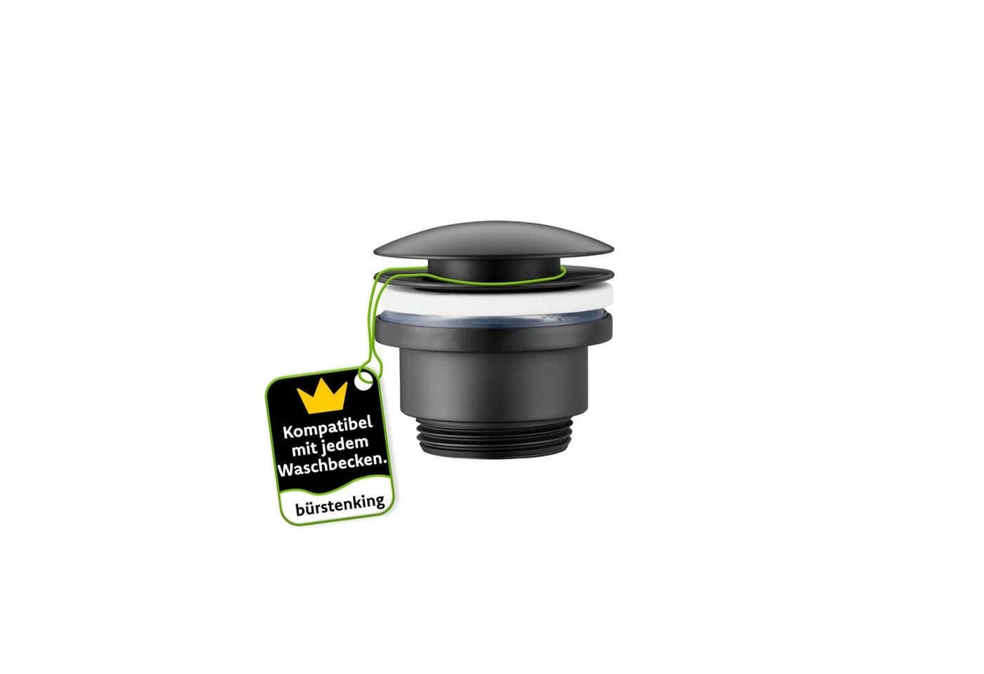 Bürstenking Ablaufgarnitur Ø 63 mm – Messing, Push-Open - Bild 2