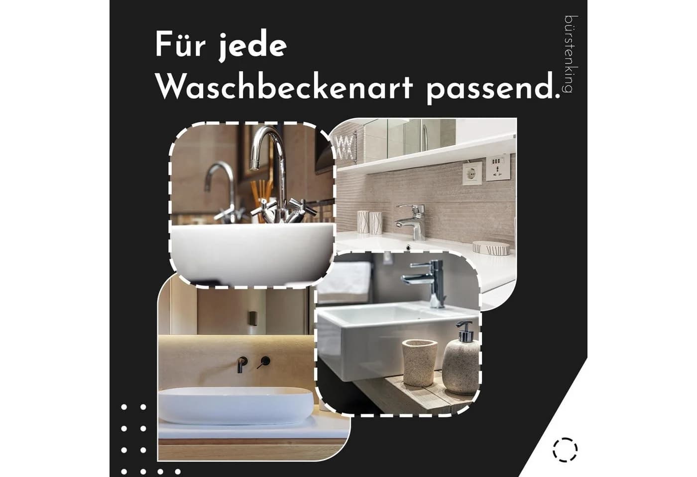 Bürstenking Ablaufgarnitur Ø 63 mm – Messing, Push-Open - Bild 5