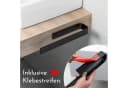 Bürstenking Handtuchhalter selbstklebend ohne Bohren 33/39 cm Aluminium Bild 4
