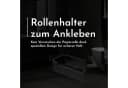 Bürstenking Toilettenpapierhalter ohne Bohren Aluminium Silber Bild 1