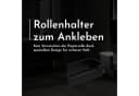 Bürstenking Toilettenpapierhalter ohne Bohren Aluminium Silber Bild 1