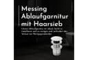 Bürstenking Ablaufgarnitur Ø 63/66 mm Push-Open Chrom Bild 1
