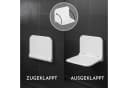 Bürstenking Duschklappsitz klappbar mit Rückenlehne weiß Bild 5