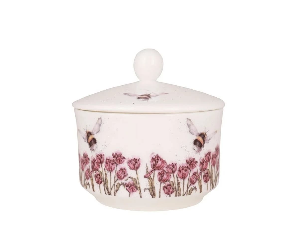 Wrendale Designs Porzellan Zuckerdose mit Deckel Hummel Motiv Weiß - Bild 2