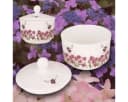 Wrendale Designs Porzellan Zuckerdose mit Deckel Hummel Motiv Weiß Bild 5