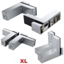 HOOZ Wandregalhalter 2er Set Chrom Silber L-Form Bild 3