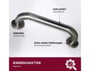 HOOZ Haltegriff Edelstahl silber für Dusche & Badewanne Bild 1