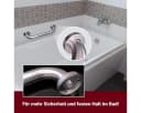 HOOZ Haltegriff Edelstahl silber für Dusche & Badewanne Bild 4