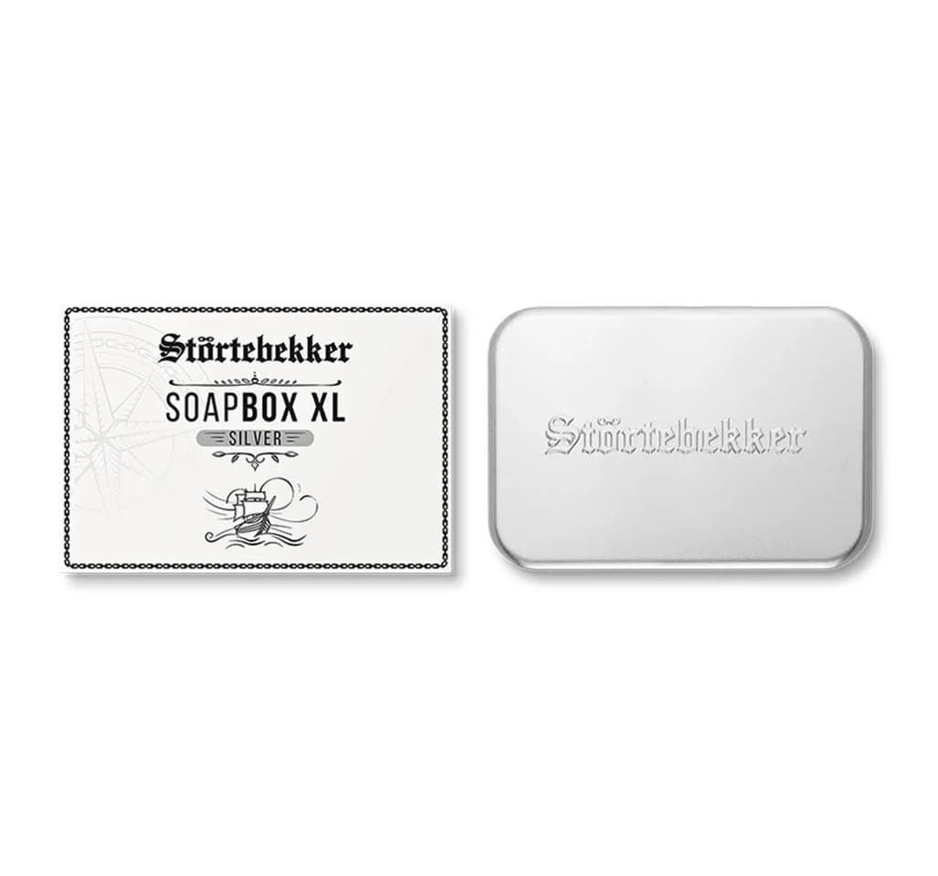 Störtebekker Seifenschale Seifendose mit Abtropfgitter für Feste Duschseife Rostfrei