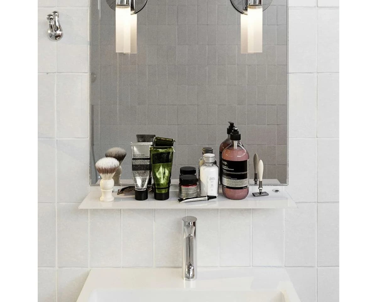 HOOZ Wandregal Glasregal Weiß ESG-Sicherheitsglas Modern - Bild 3