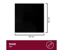HOOZ Tischplatte aus Glas 60x60 cm Schwarz Bild 1