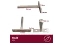 HOOZ Tablarträger 8er Set Unsichtbar 10 cm Schwerlast Bild 1