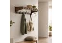 HOOZ Wandgarderobe Bambus Espresso mit 6 Metallhaken Bild 1