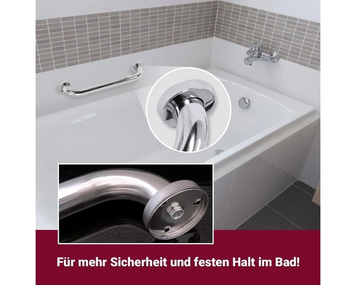 HOOZ Edelstahl Haltegriff für Dusche & Badewanne - Bild 4