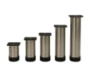 HOOZ Möbelfuß Sockelfuß höhenverstellbar Edelstahl gebürstet Ø50mm 4er Set Bild 2