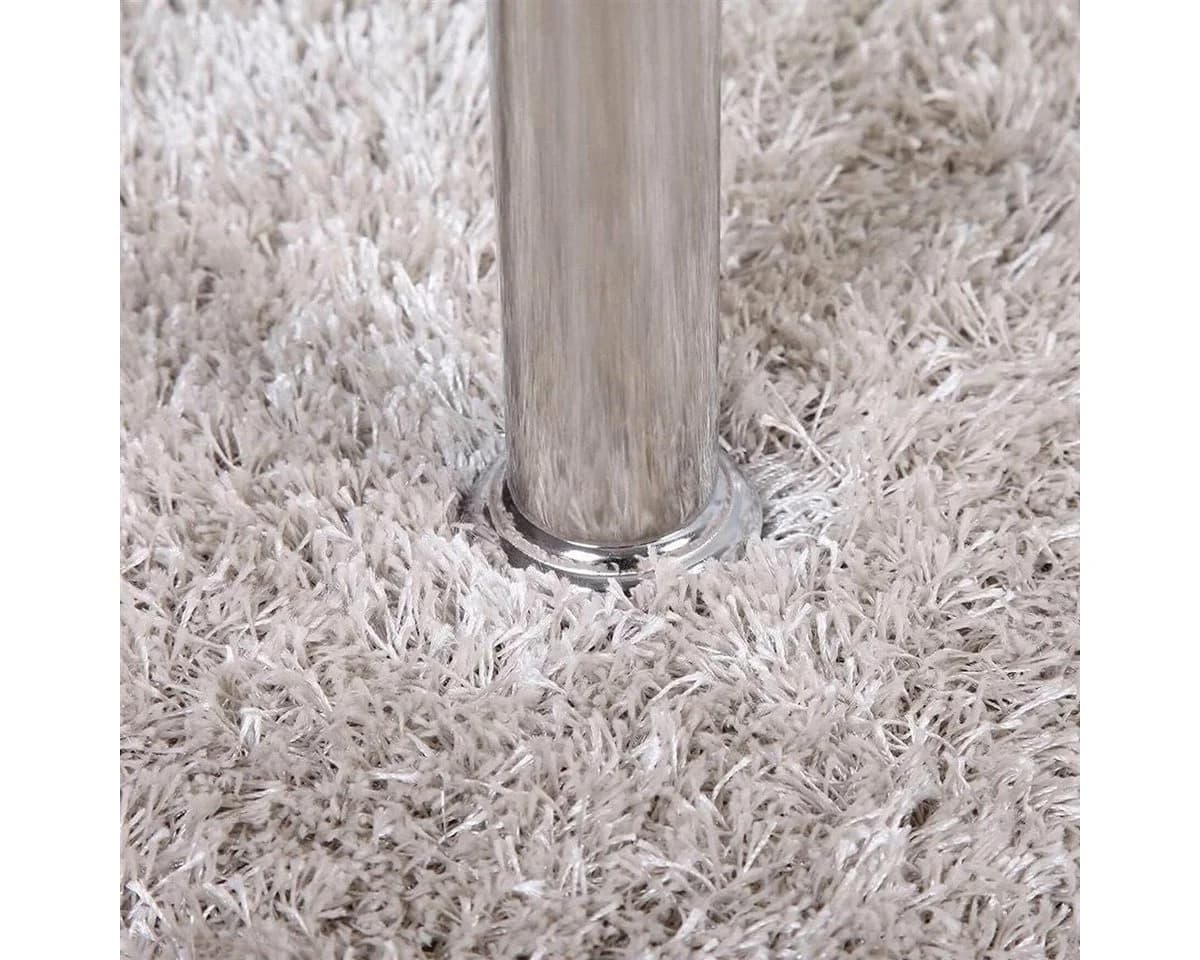 HOOZ Couchtisch Schwarz Glas mit Ablage Chrom-Gestell - Bild 4