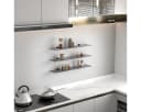 HOOZ Wandregal Glas Grauglas Schwebend mit Halterung Bild 1