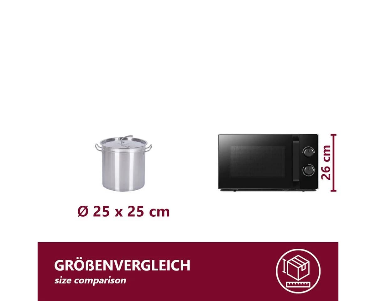 HOOZ Suppentopf Edelstahl 10-170L mit Deckel