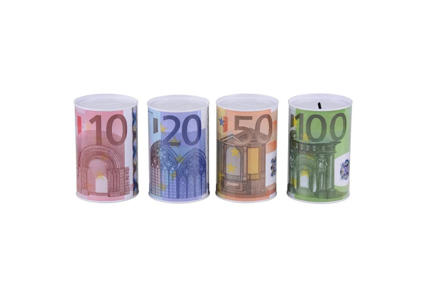 HAC24 Spardose Metall im Euro-Design