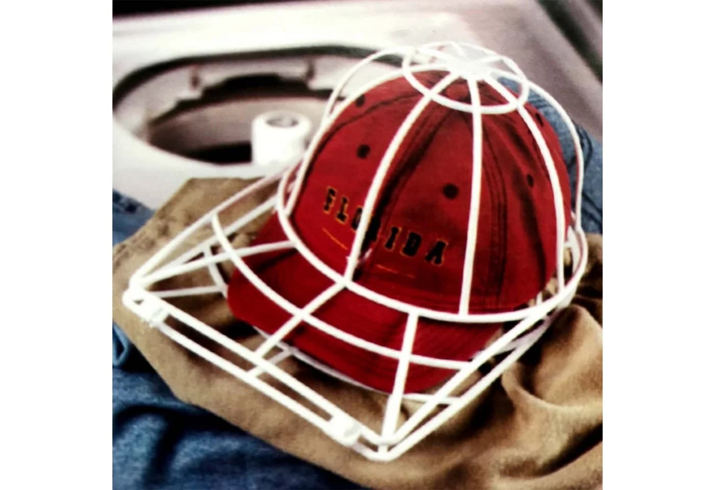 HAC24 Wäschenetz Baseballkappen Gestell für Spül- und Waschmaschine - Bild 3