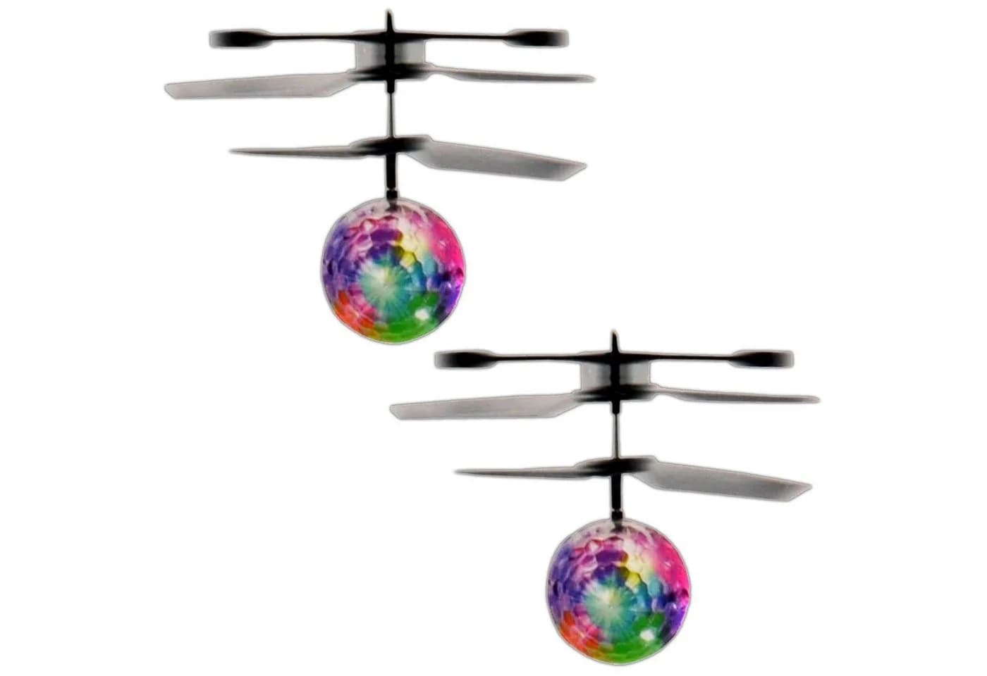 EAXUS Spielzeug-Hubschrauber 2x Infrarot LED Heliball Selbstfliegend Bunt - Bild 2