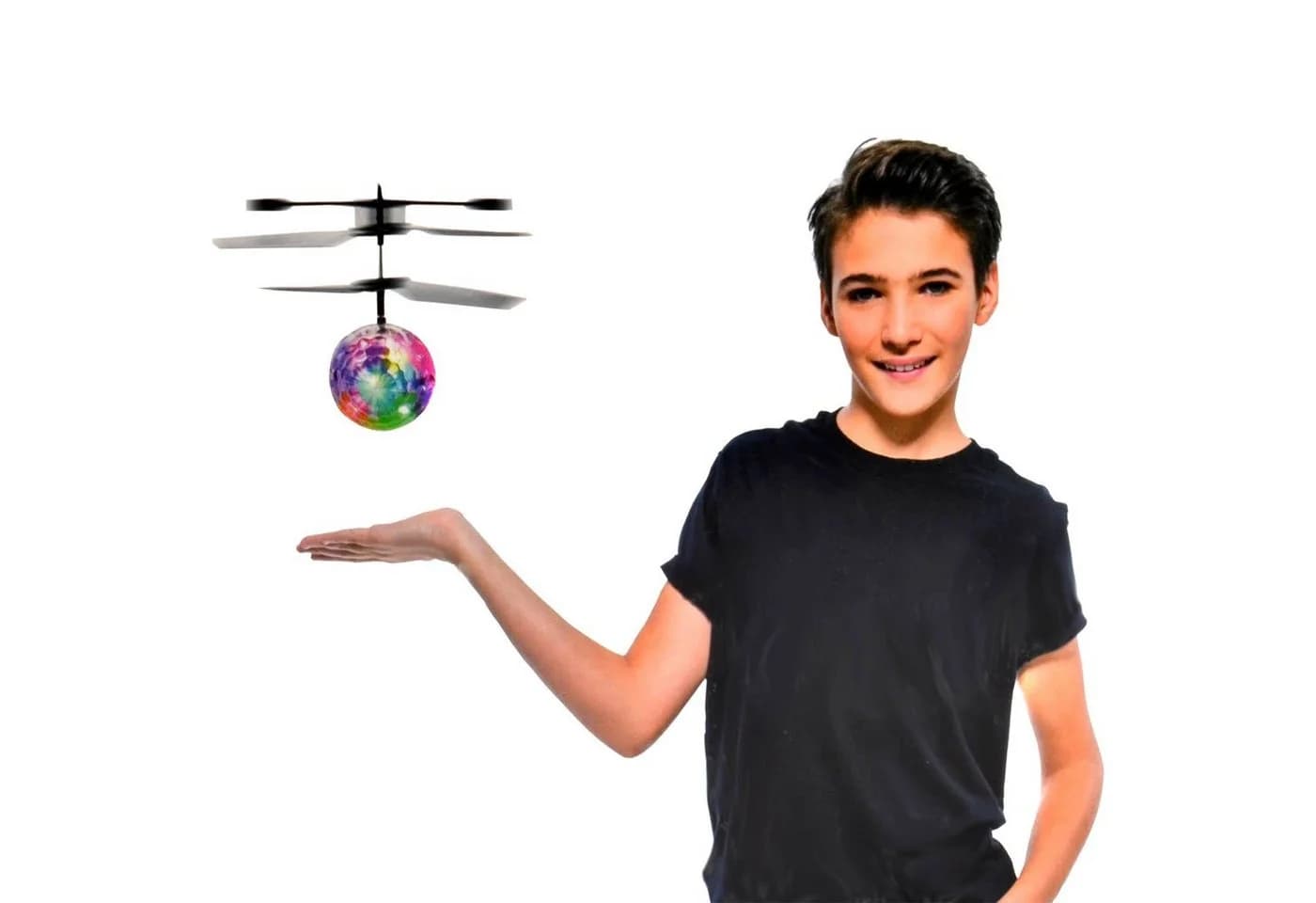 EAXUS Spielzeug-Hubschrauber 2x Infrarot LED Heliball Selbstfliegend Bunt - Bild 3