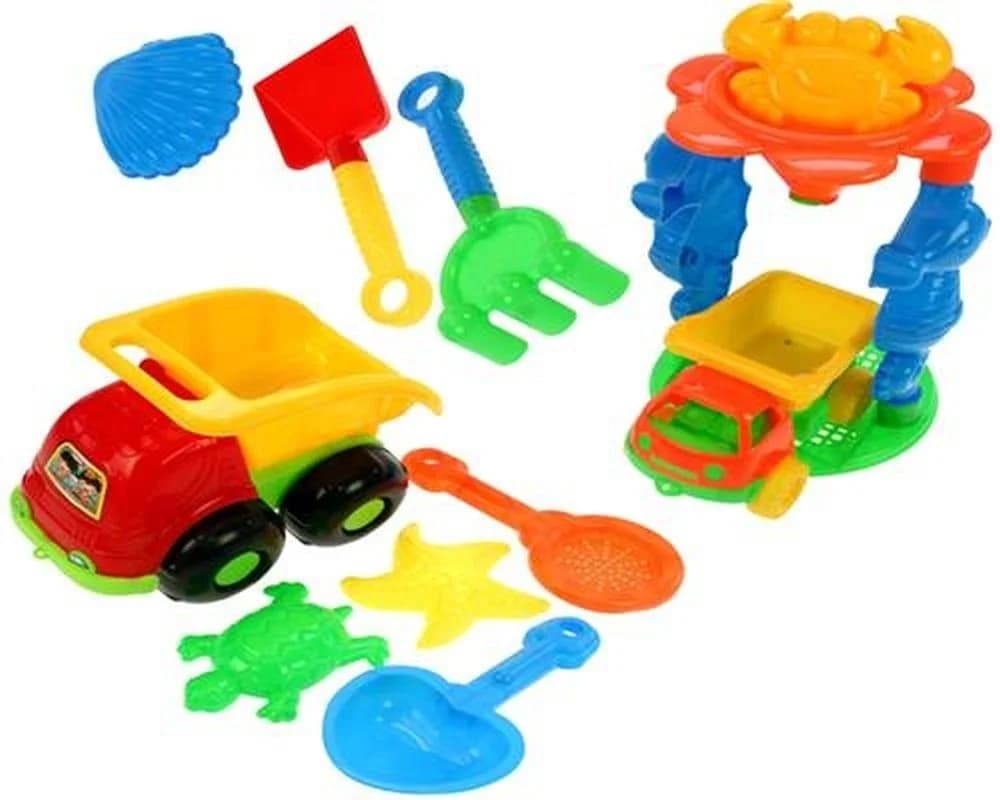 HAC24 Sandform-Set 10-tlg. Sandkasten Spielzeug Strand