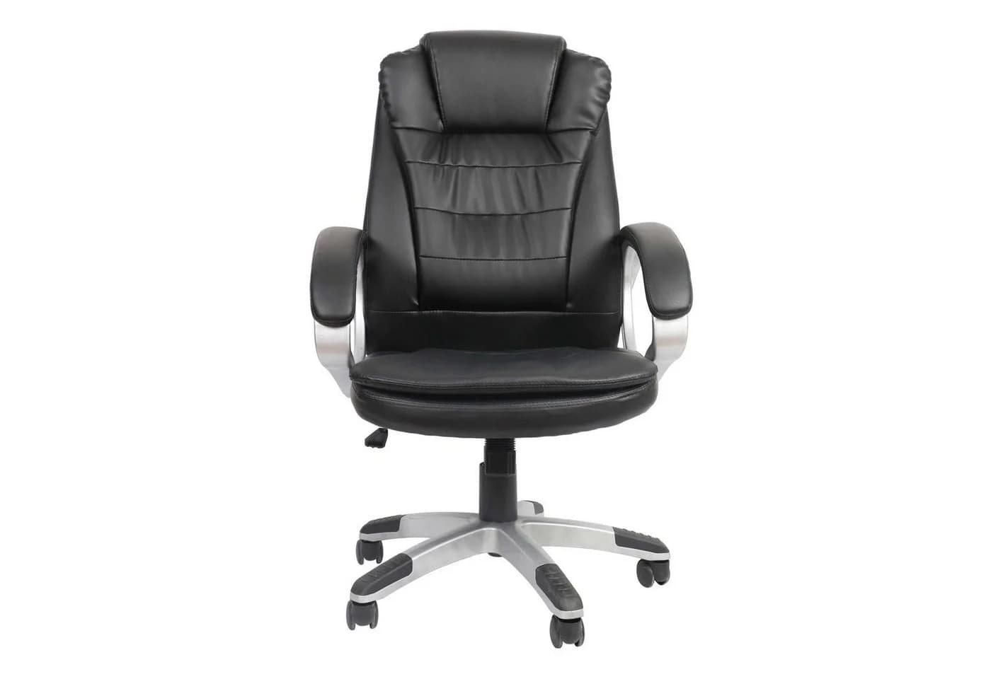 VOSSBACH Bürostuhl Chefsessel Schwarz Kunstleder