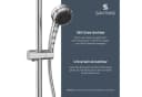 Santras Duschstange Chrom - 70/90/100 cm Wandstange Bild 4