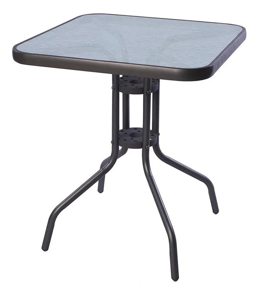 Mojawo Balkontisch Glas Metall 60x60cm - Bild 2
