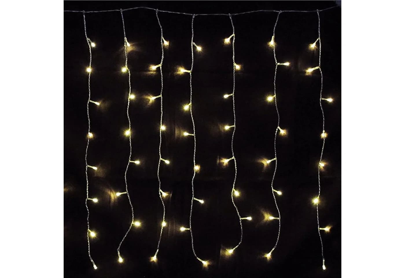 Mojawo Lichtervorhang 160er LED-Lichterkette Warmweiß - Bild 2