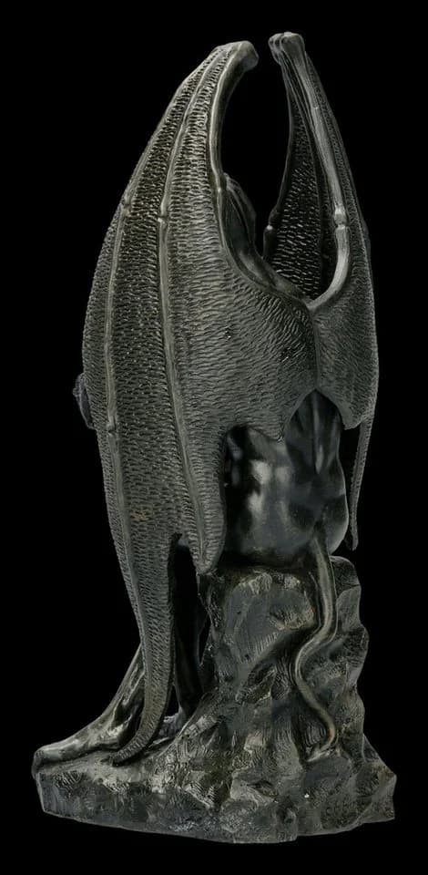 Figuren Shop GmbH Lucifer Figur Gothic Deko Kunststein 19 cm - Bild 4
