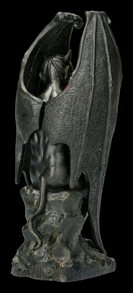 Figuren Shop GmbH Lucifer Figur Gothic Deko Kunststein 19 cm - Bild 5
