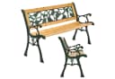 Juskys Gartenbank Venezia 2-Sitzer mit Rosenranken-Muster Bild 3