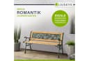 Juskys Gartenbank Venezia 2-Sitzer mit Rosenranken-Muster Bild 5
