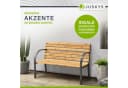 Juskys Gartenbank Modena 2-Sitzer Sitzbank mit Armlehnen & Rückenlehne Bild 5