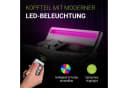 Juskys Polsterbett Valencia Weiß mit LED-Beleuchtung Bild 5