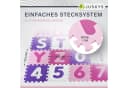 Juskys Puzzlematte Juna EVA Schaumstoff Rosa Lila Weiß Bild 3