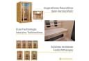 Artsauna Infrarotkabine Nyborg S120K – Infrarotsauna 2 Personen LED-Farblicht Bild 5