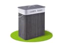 Juskys Wäschekorb Curly 100 L Grau mit 2 Fächern und Wäschesack Bild 2
