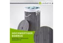Juskys Wäschekorb Curly-Round 55L Grau mit Deckel Bild 5