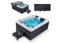 Artsauna Outdoor Whirlpool Oasis Grau mit LED & Treppe Bild 2