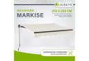 Juskys Gelenkarmmarkise Beige UV40+ Wasserabweisend Bild 2
