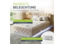 Juskys Polsterbett Nizza Beige Samt mit LED und Stauraum Bild 4