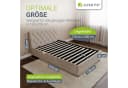 Juskys Polsterbett Nizza Beige Samt mit LED und Stauraum Bild 5