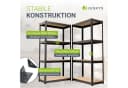 Juskys Schwerlastregal Easy 2er Set Grau 640 kg Traglast Bild 3