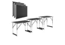 Juskys Multifunktionstisch 3-teilig Klappbar Aluminium Schwarz Bild 3
