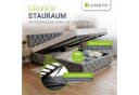 Juskys Polsterbett Nizza Dunkelgrau mit LED und Stauraum Bild 2