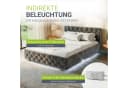 Juskys Polsterbett Nizza Dunkelgrau mit LED und Stauraum Bild 4